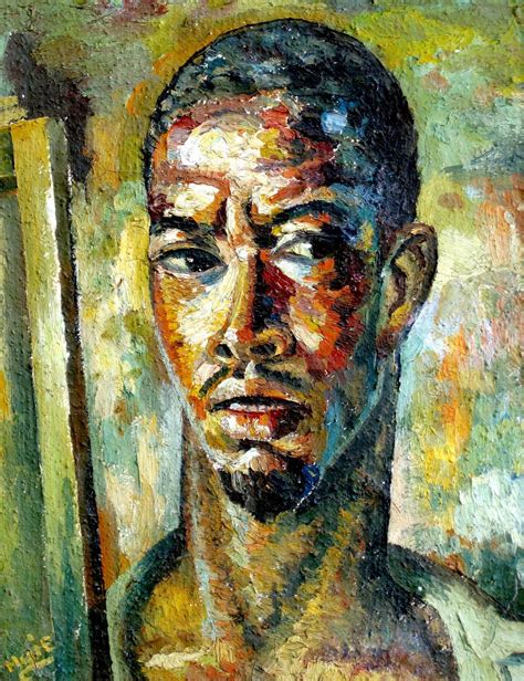 Albert Huie Self Portrait Jamaica (c. 1943)... - Self-Portraits of Color