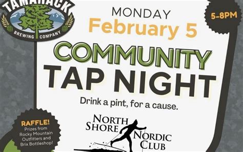 Tamarack Community Tap Night! - North Shore Nordic Club