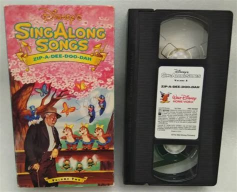 VHS DISNEYS SING Along Songs - Song of the South: Zip-A-Dee-Doo-Dah ...