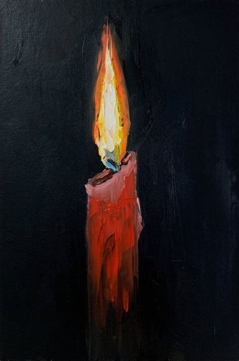 Candle. Painting by Vita Schagen | Saatchi Art