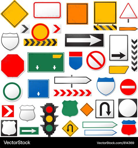 Road signs Royalty Free Vector Image - VectorStock