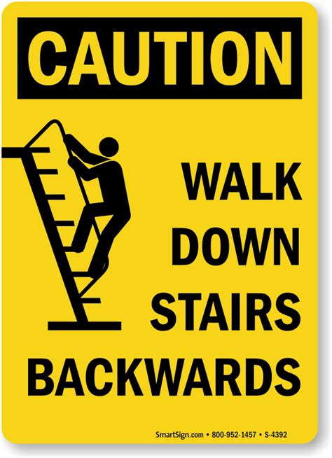 safety signs: Stairs safety signs and symptoms