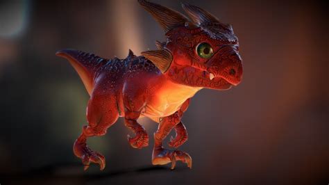 3DRT - Fantasy Drake pet - 3D model by 3DRT.com [7468407] - Sketchfab