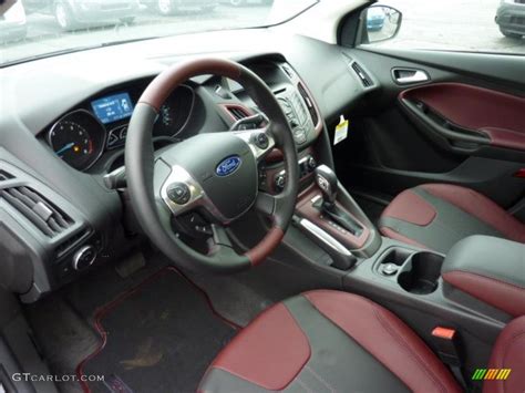 Tuscany Red Leather Interior 2012 Ford Focus SEL 5-Door Photo #49889810 | GTCarLot.com