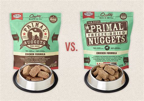 Primal Freeze Dried Dog Food Nuggets Chicken Formula, Crafted In The USA Grain Free Raw Dog Food ...