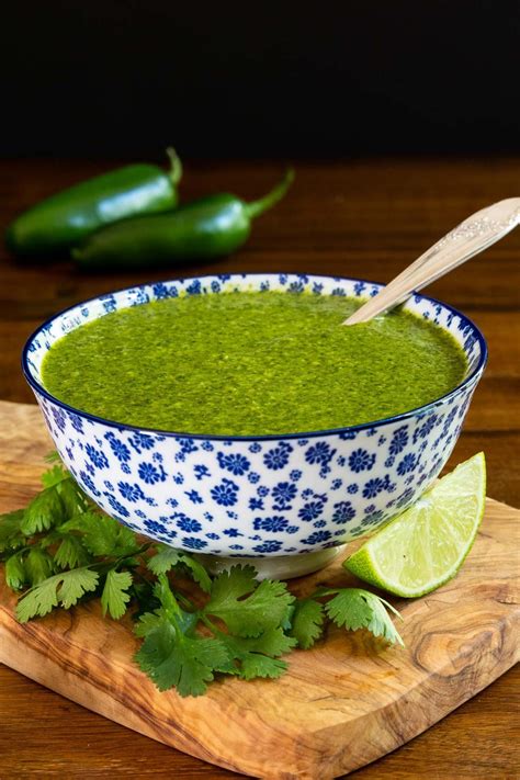 Mexican Cilantro Sauce (perfect for drizzling, dipping and spreading!) - The Café Sucre Farine