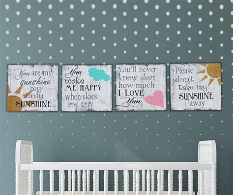 You Are My Sunshine Nursery Wall Decor | Rusticly Inspired Signs