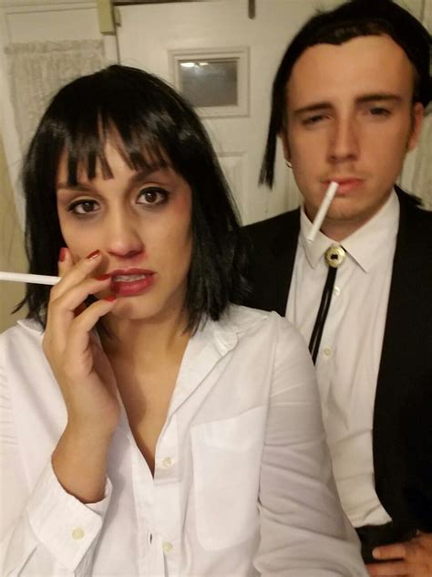 Mia and Vincent/Pulp Fiction. Best Couple Costume Ever!! Up Halloween, Halloween Outfits ...