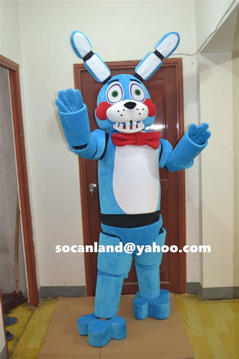 Toy Bonnie Mascot CostumeToy Bonnie by cartoonmascotcostume