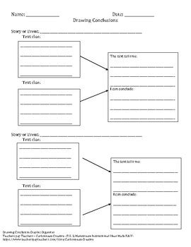 Drawing Conclusion - Lesson & Graphic Organizer by Carbonneau Creative