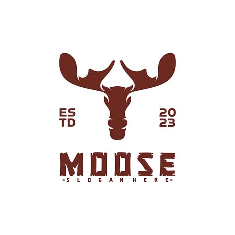 Premium Vector | Moose logo head vector design suitable for brand logos business etc