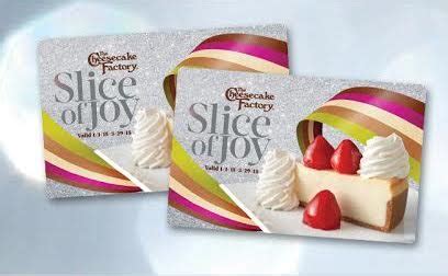 The Cheesecake Factory - Spend $25 on Gift Card Get 2 Free Slices of Cheesecake - "Deal"icious Mom