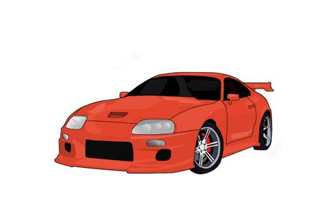 Toyota Supra Vector by dyroot on DeviantArt