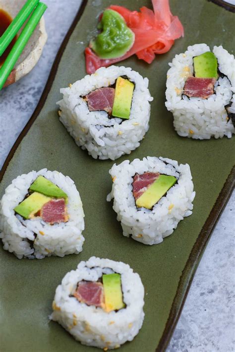 Tuna Sushi Recipe - A Spectacled Owl