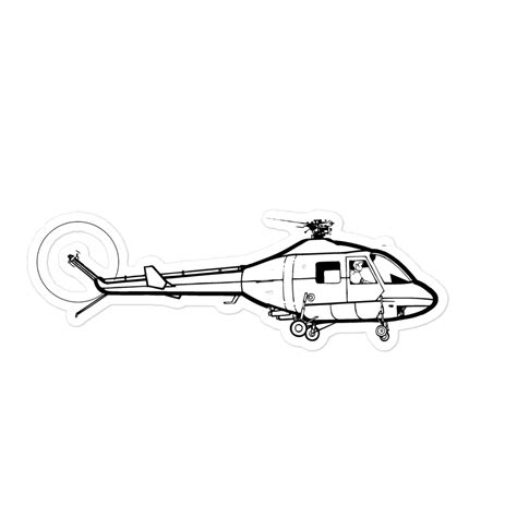 Schweizer Hummingbird 260L Helicopter Sticker - Schweizer Aircraft at Aeroswag