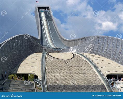 Ski jump in Holmenkollen editorial stock image. Image of oslo - 155005214