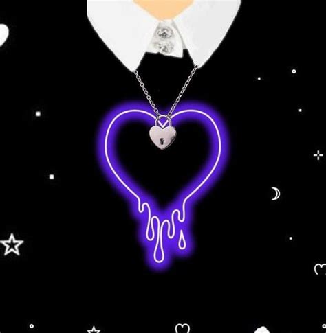 Roblox girls t-shirt with moon and stars doodle and a purple neon heart | Creative necklace ...