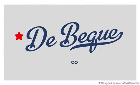 Map of De Beque, CO, Colorado