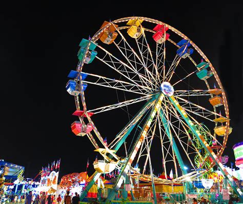 Ferris Wheel At Night Photograph by Heidi Hermes