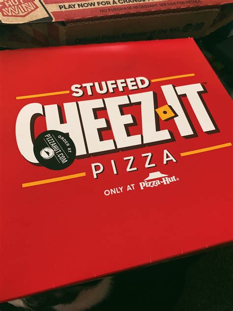 Cheez it pizza | Pizza hut, Pizza, Cheez it