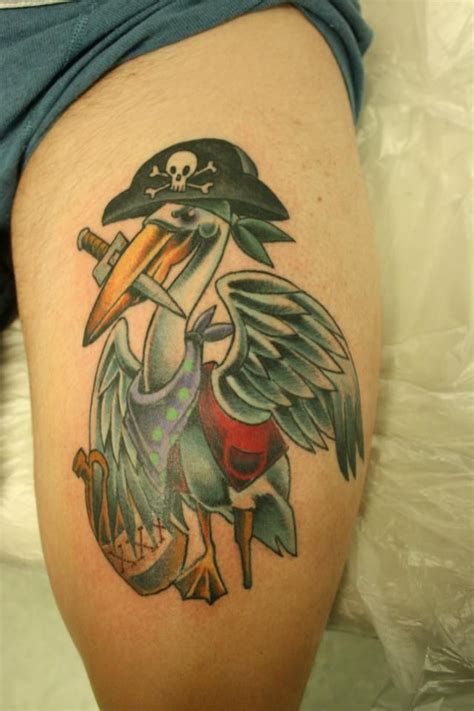 Pirate Pelican | Tattoos by Joel Menter | Pinterest Pelican Tattoo ...