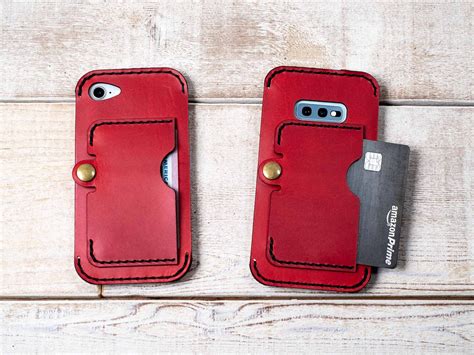 Leather Double Phone Case Dual Phone Case Case Holds Two - Etsy