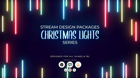 Animated Stream Overlay Christmas Lights twitch Kick Youtube - Etsy