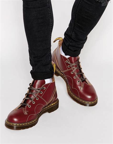 Lyst - Dr. Martens Monkey Boots in Red for Men