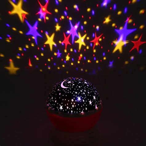 Fantasy Rotating Romantic Star Light Projection Lamp Night Lights 360 ...