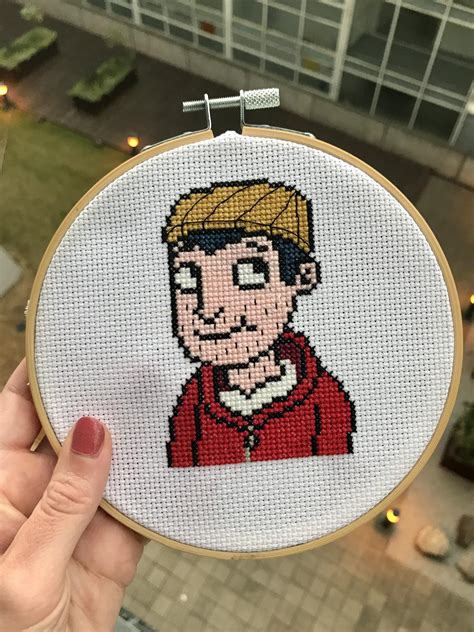 [FO] Todd Chavez - design by me! : r/CrossStitch