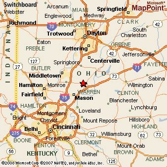 Lebanon, Ohio Area Map & More