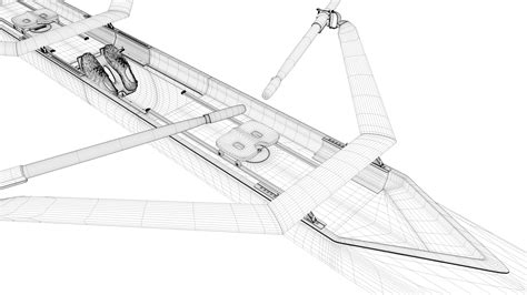 3D Double Scull Rowing Boat - TurboSquid 1877505