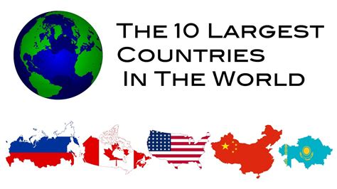 Top 10 Biggest Countries in the World - YouTube