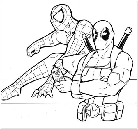 Deadpool coloring pages - ColoringLib