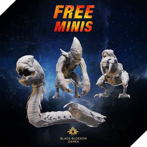 Free .STL Miniatures for your 3D printable collection - Black Blossom Games