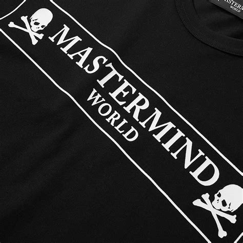 MASTERMIND WORLD Long Sleeve Box Logo Tee Black | END. (US)