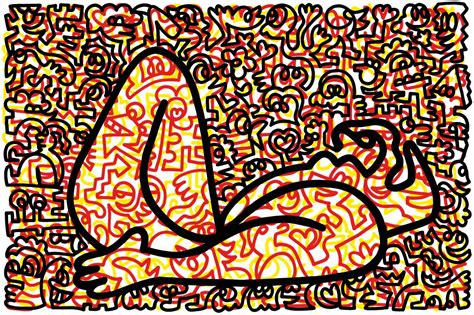 Mr Doodle invades Sotheby's with his own take on world-famous paintings in the form of doodles ...