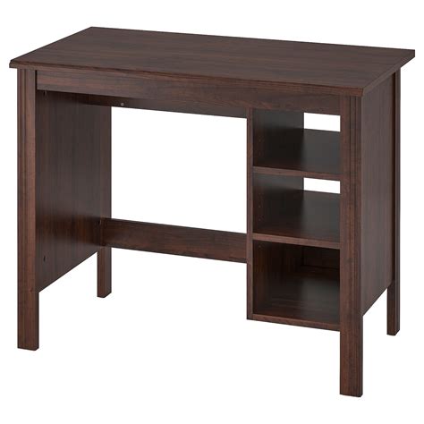 BRUSALI Desk, brown, 35 3/8x20 1/2" - IKEA