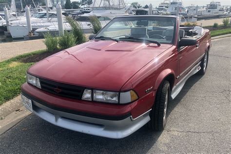 No Reserve: 30k-Mile 1988 Chevrolet Cavalier Z24 Convertible for sale ...