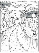 Nature coloring pages For Adults sketch template