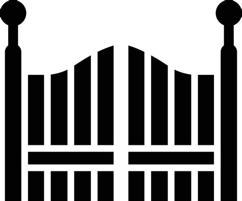 Gate Vector Icon Design Illustration 21713501 Vector Art at Vecteezy