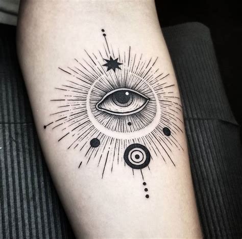 Abstract Evil Eye | Hippie tattoo, Third eye tattoos, Sleeve tattoos