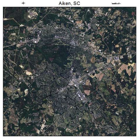 Aerial Photography Map of Aiken, SC South Carolina