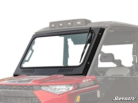 Super ATV Scratch Resistant Full Glass Windshield for Polaris Ranger 1000 Models