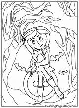 Coraline Desenho Para Colorir sketch template