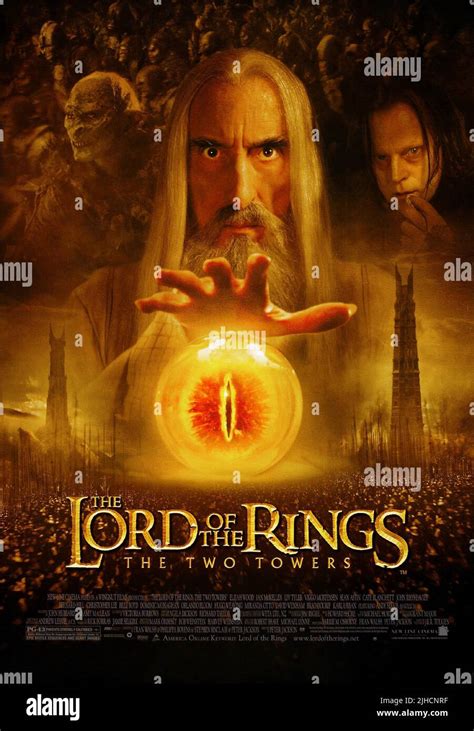 CHRISTOPHER LEE, BRAD DOURIF POSTER, THE LORD OF THE RINGS: THE TWO ...