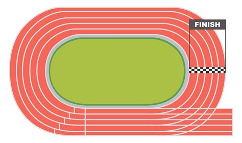 Aerial view of a running track 302476 Vector Art at Vecteezy