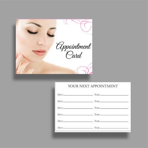 Lashes Editable Appointment Reminder Cards Design Beauty Salon Booking Reminder Card Templates ...