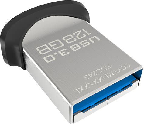 Best Buy: SanDisk Ultra Fit 128GB USB 3.0 Type A Flash Drive Black/Silver SDCZ43-128G-A46