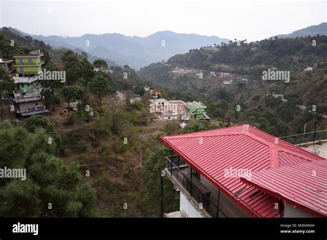 Aerial view of Hill station Kasauli, Chandigarh, Himachal Pradesh ...